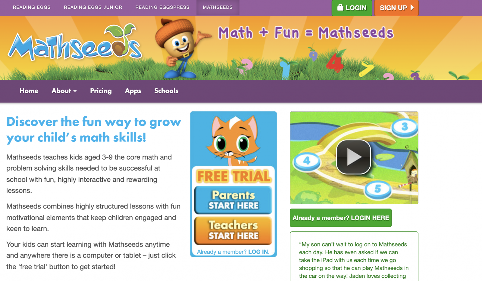 Mathseeds Review - What is Mathseeds?